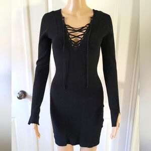 Guess Lace up Sweater dress Size S